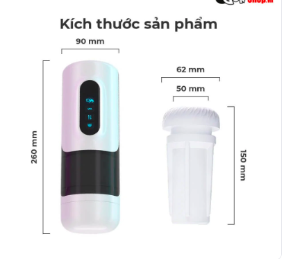 Âm đạo giả Toyschool White rung xoay đa chế độ kích thích mạnh